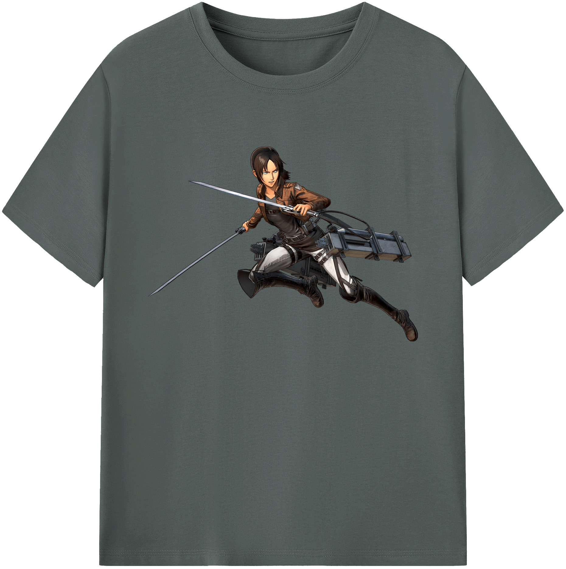 （画像用） 進撃の巨人 Attack on Titan 綿100％ メンズ半袖Tシャツ｜肌触りやわらか＆通気性